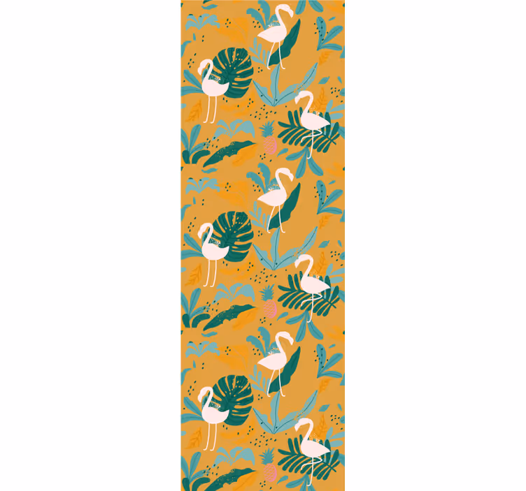 Papel mural animal flamenco tropical - TenVinilo