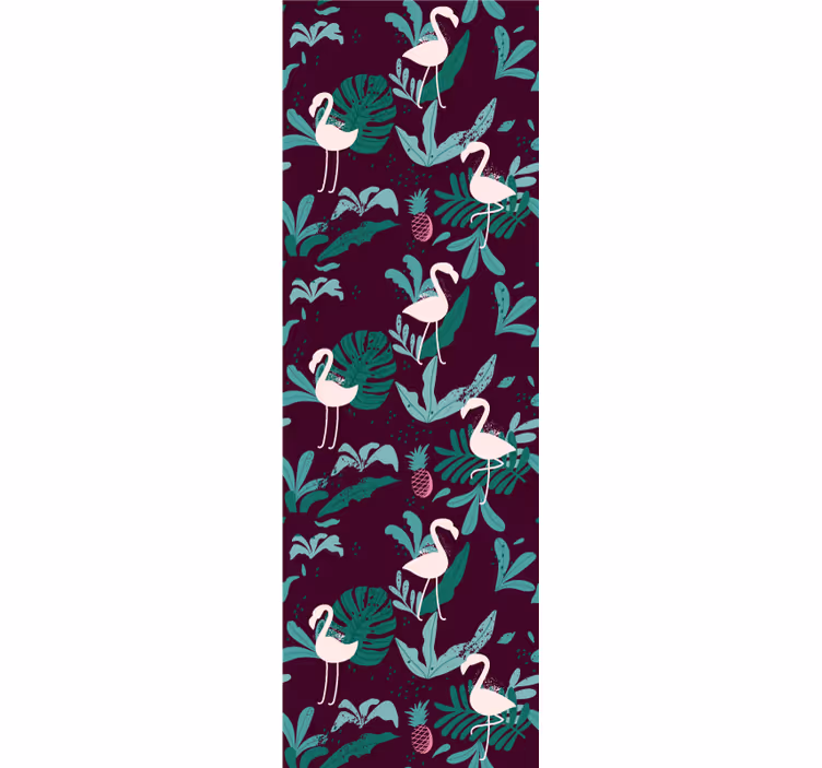 Papel mural animal flamenco tropical - TenVinilo