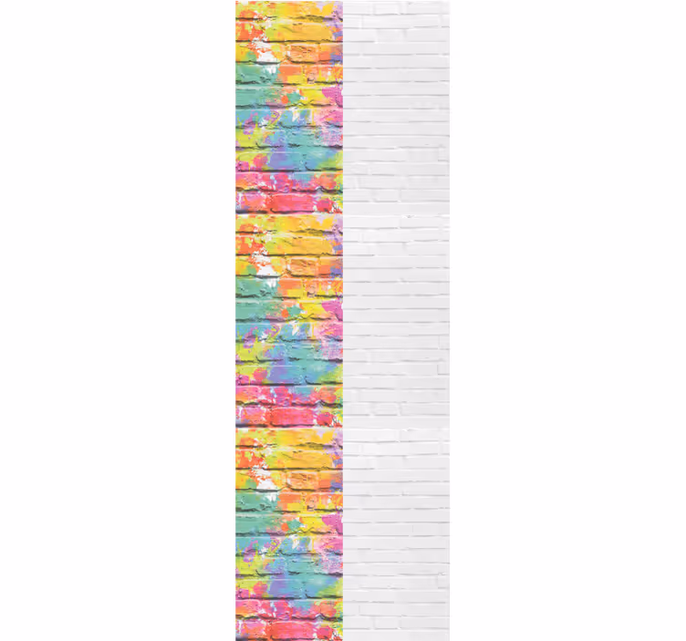 Papel mural ladrillos patrones de ladrillos de colores - TenVinilo