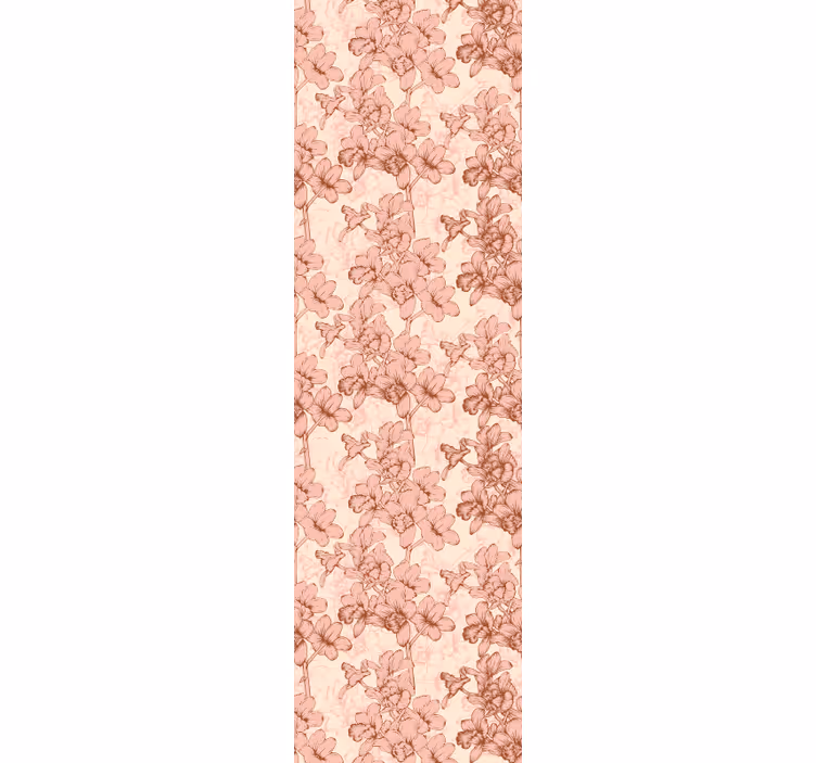 Papel pintado flores floral adornado - TenVinilo