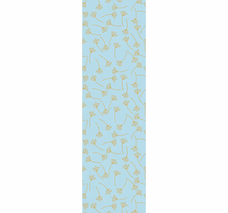 Papel pintado flores arte lineal botánico - TenVinilo