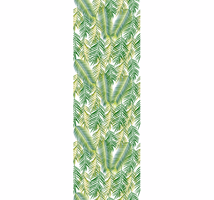 Papel pintado flores Plantas verdes ornamentales - TenVinilo