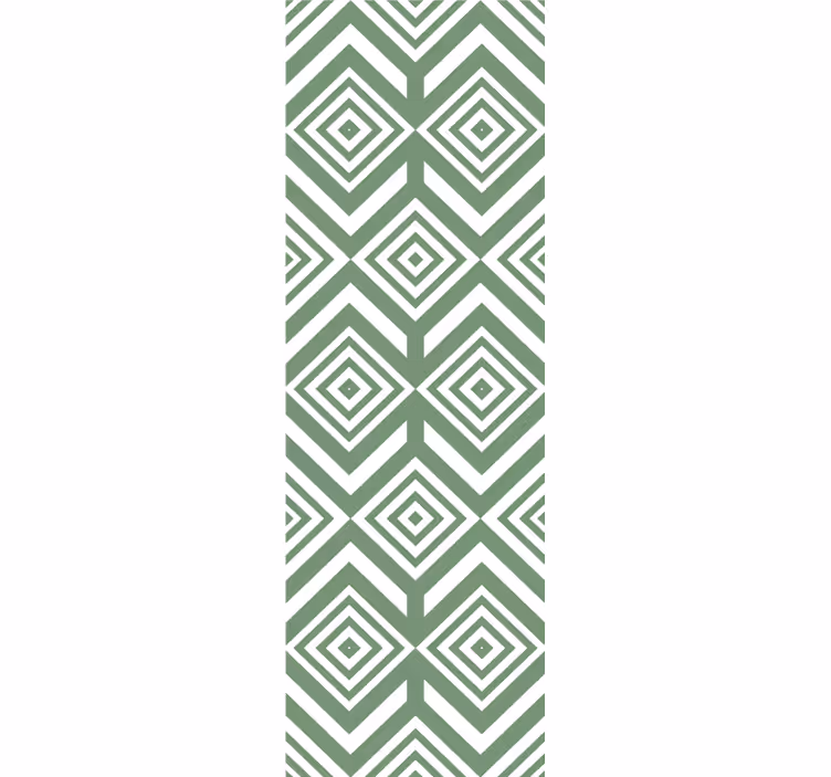 Papel pintado cuadros Rombos verdes - TenVinilo