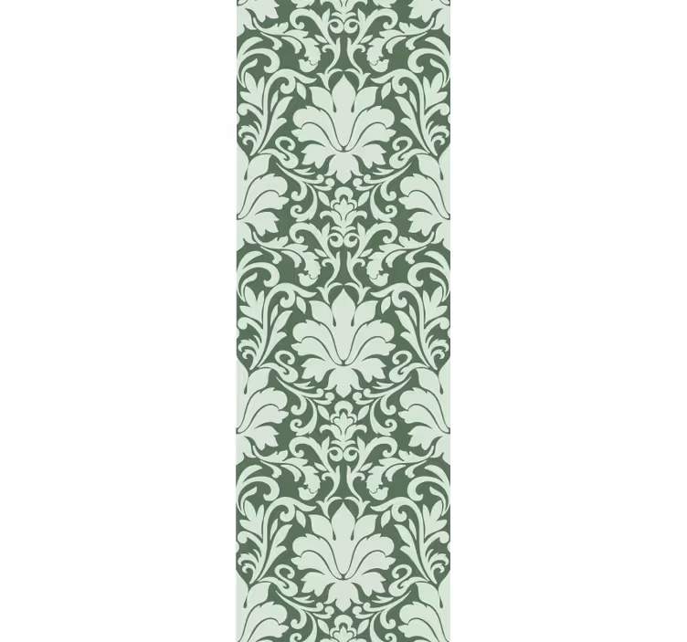 Papel mural floral elegante motivo de follaje - TenVinilo