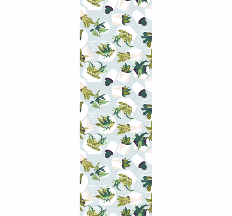 Papel mural hojas patrones de follaje tropical - TenVinilo