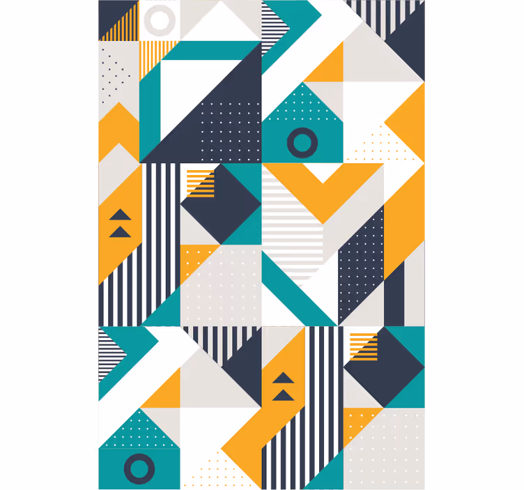Papel mural geométrico conjunto geométrico - TenVinilo