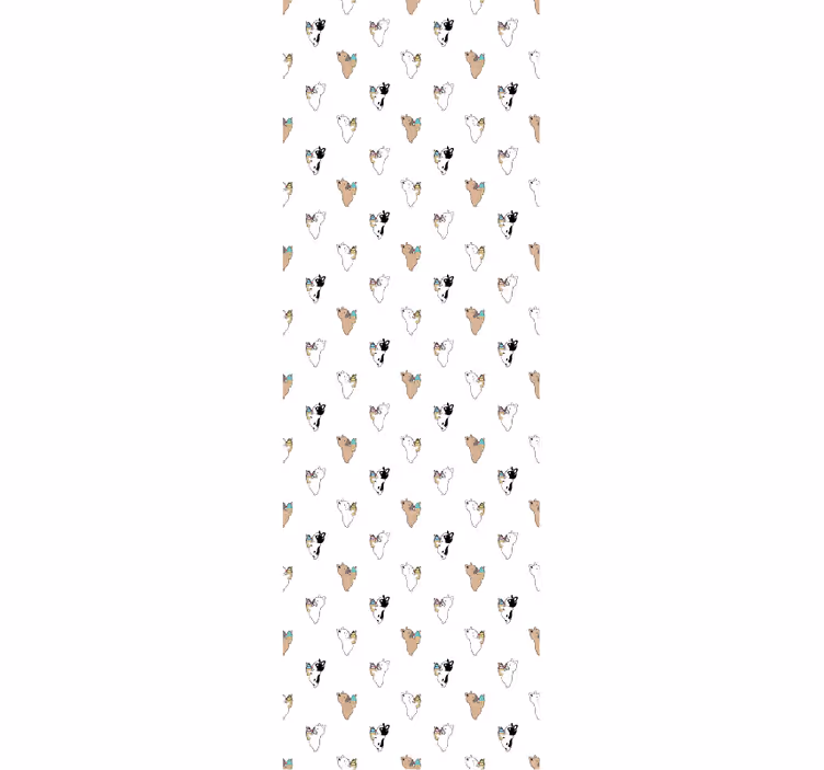 Papel mural perros silueta canina - TenVinilo