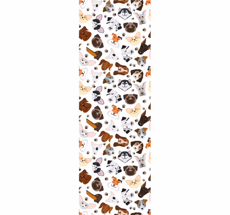 Papel mural perros colección canina - TenVinilo
