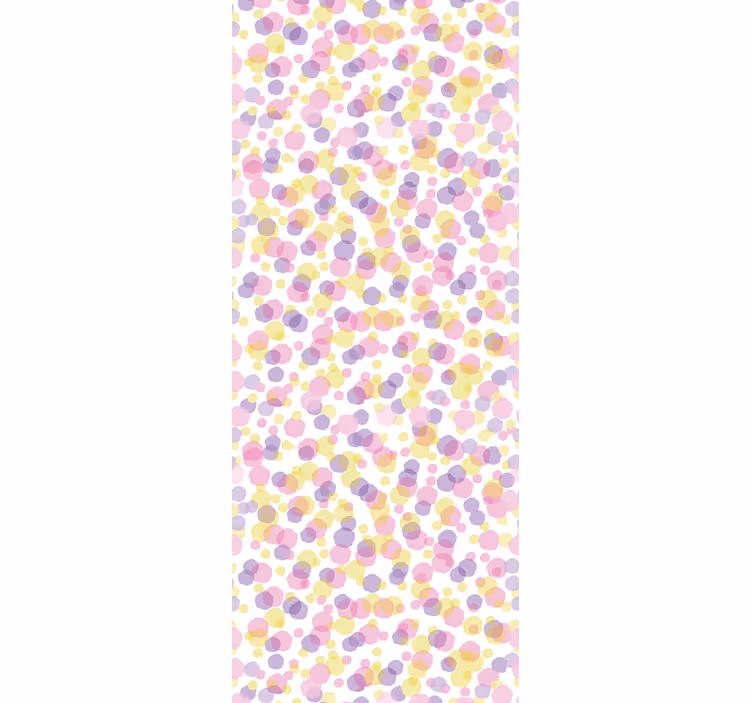 Papel mural topos lunares multicolores - TenVinilo