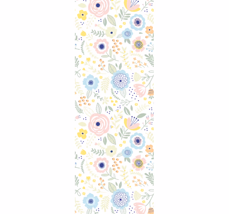 Papel pintado flores patrón de jardín floral - TenVinilo