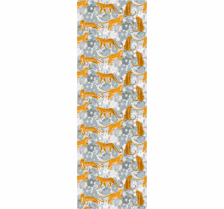 Papel mural animal motivo de leopardo - TenVinilo