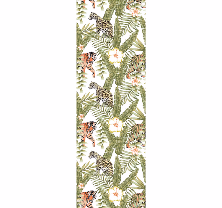 Papel mural animal fauna de la selva tropical - TenVinilo