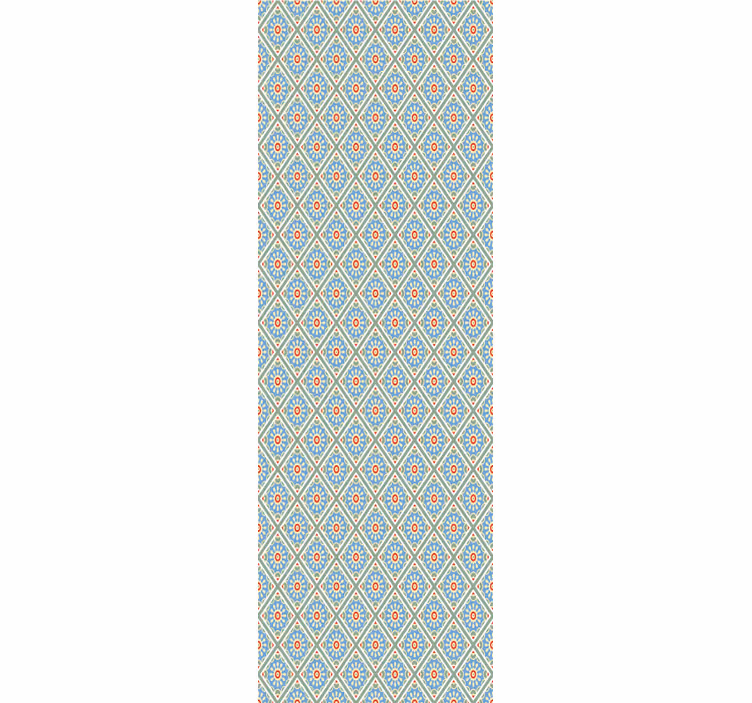 Papel pintado flores Flor de esmalte geométrica colorida - TenVinilo