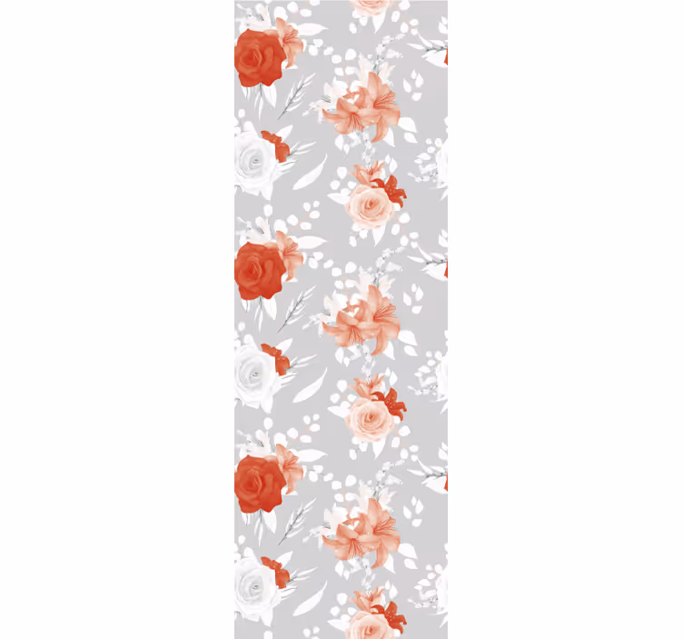 Papel pintado flores diseño de arreglos florales - TenVinilo