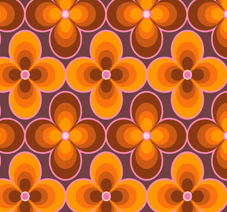 Papel mural geométrico estallido floral geométrico - TenVinilo