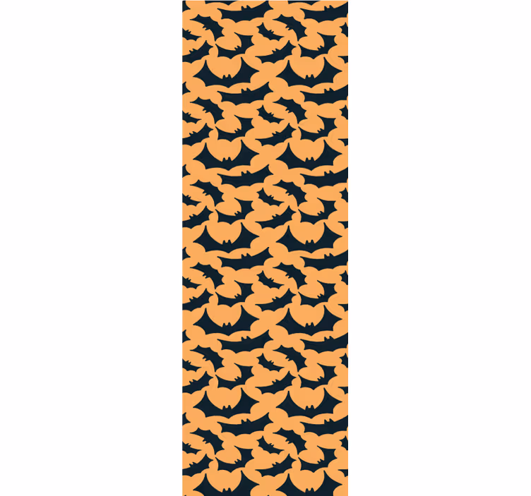 Papel mural Halloween patrón de murciélagos de halloween - TenVinilo