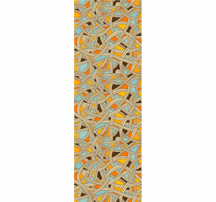 Papel mural geométrico nudos intrincados - TenVinilo