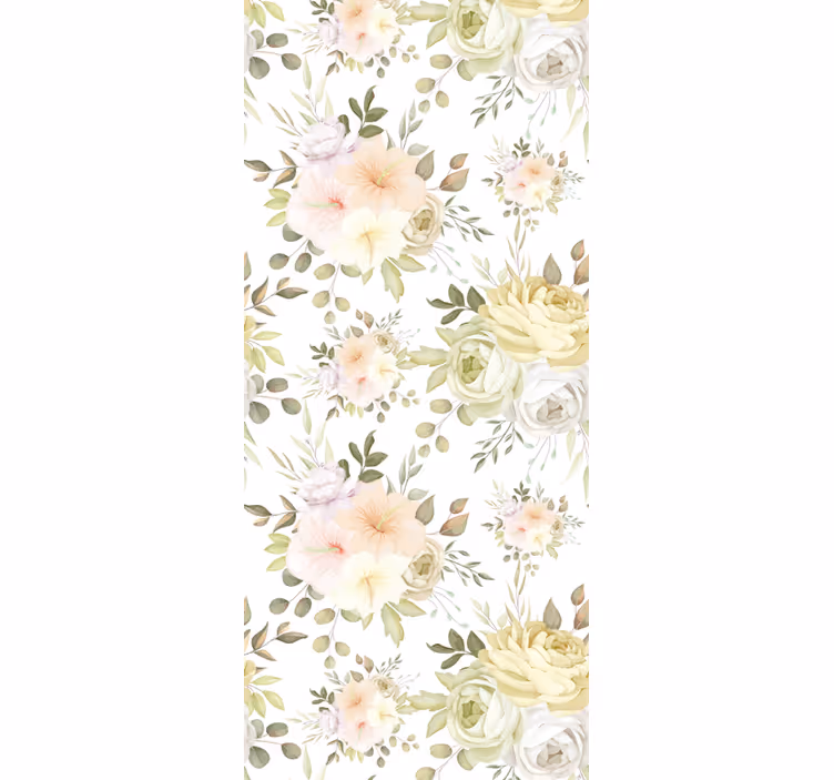 Papel pintado flores composición de la floración - TenVinilo