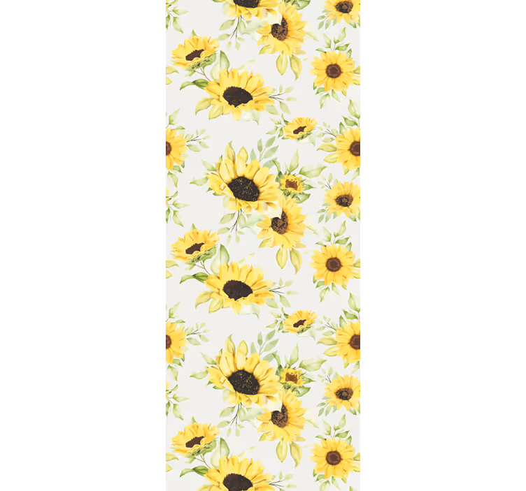 Papel pintado flores delicia de girasol - TenVinilo