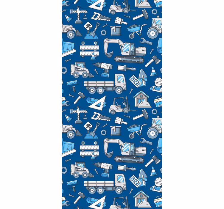 Papel mural bebé tiempo de juego de construcción - TenVinilo