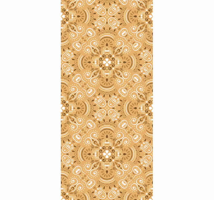 Papel mural ornamental patrón de mandala intrincado - TenVinilo