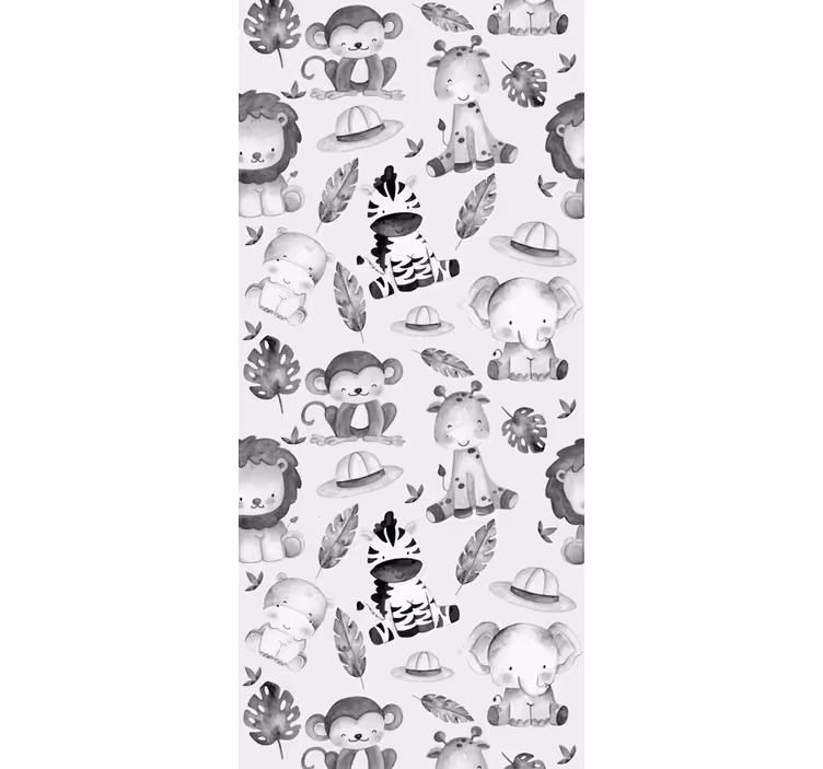 Papel mural animal amigos de safari - TenVinilo