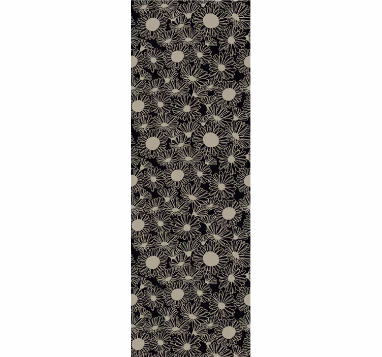 Papel mural floral patrón de puntos florales - TenVinilo
