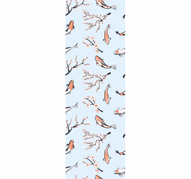 Papel mural pájaros pájaros de flor de cerezo - TenVinilo