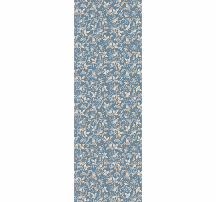 Papel mural floral patrón floral vintage - TenVinilo