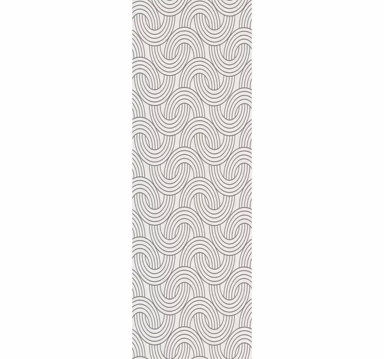 Papel mural geométrico patrones ondulados - TenVinilo