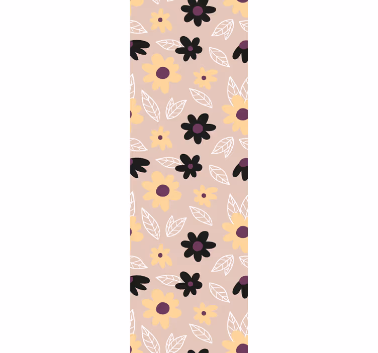 Papel mural floral motivo floral simplista - TenVinilo