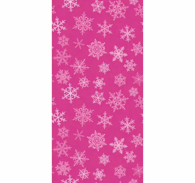 Papel mural navideño copos de nieve de vacaciones - TenVinilo