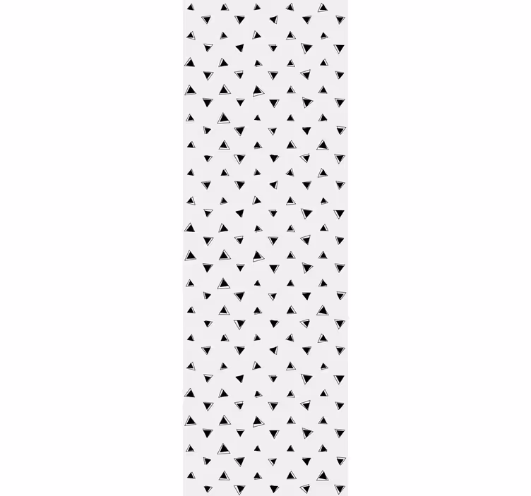 Papel mural geométrico motivo en blanco y negro - TenVinilo