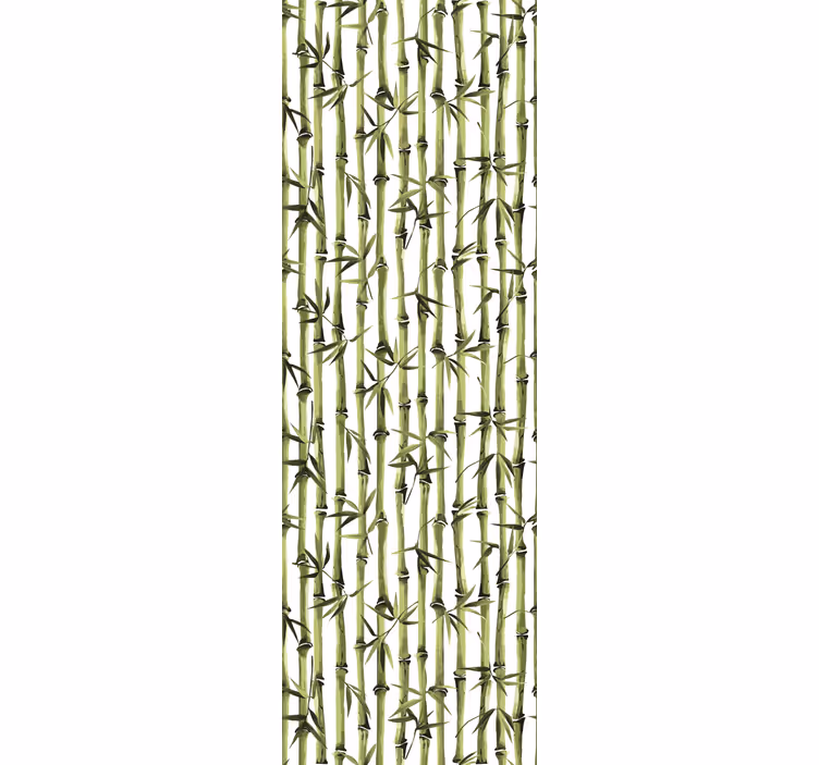 Papel mural naturaleza patrón de bambú - TenVinilo