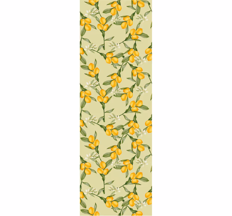 Papel pintado flores imágenes florales cítricas - TenVinilo