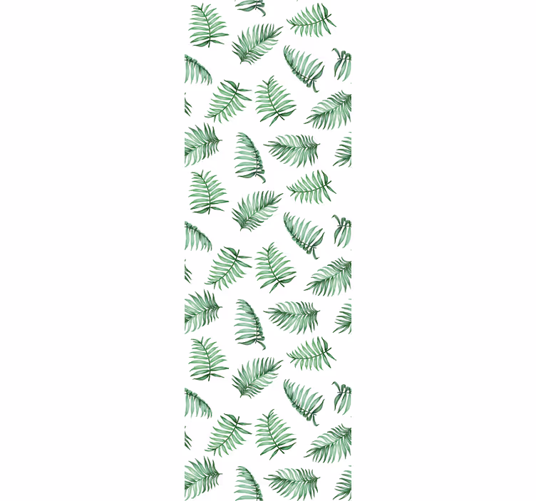 Papel mural hojas helechos tropicales - TenVinilo