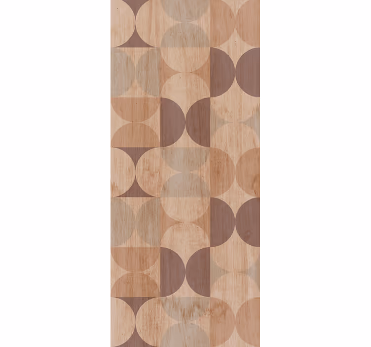 Papel mural topos motivo de círculo geométrico - TenVinilo