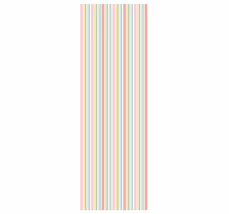 Papel mural rayas horizontales armonía de rayas pastel - TenVinilo