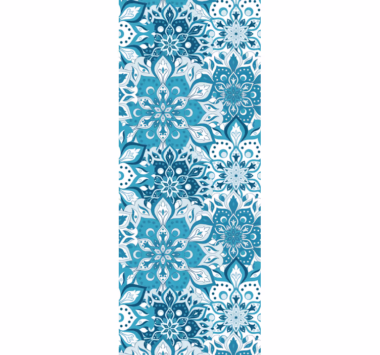 Papel mural ornamental patrón de mandala floral - TenVinilo