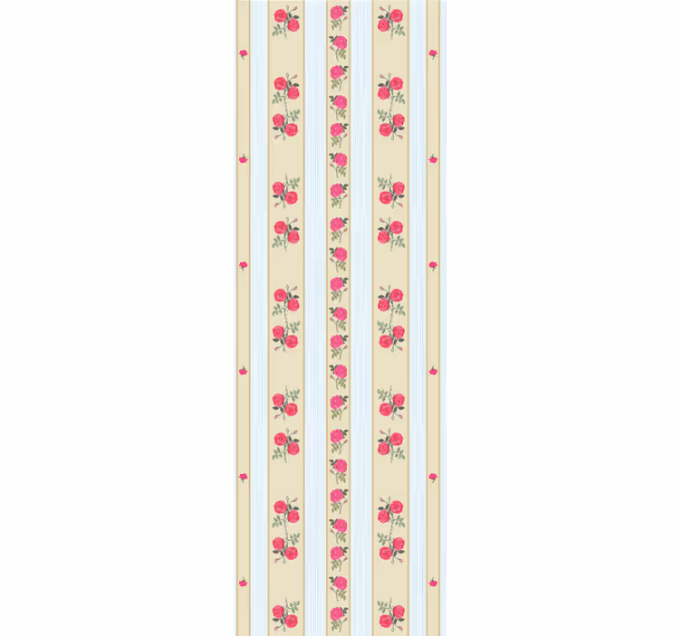 Papel mural rayas elegancia floral a rayas - TenVinilo