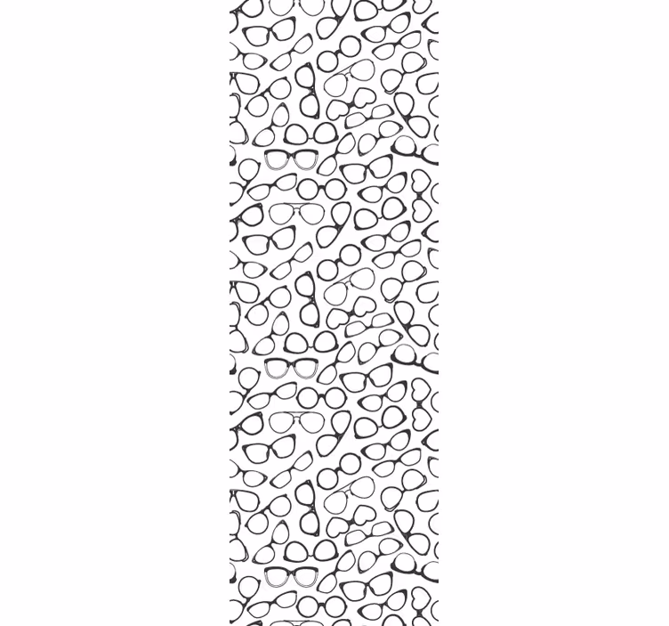 Papel mural geométrico patrón de gafas - TenVinilo