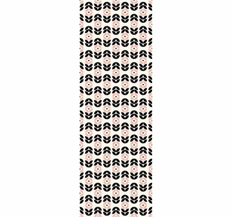 Papel mural ornamental motivo de pétalos geométricos - TenVinilo