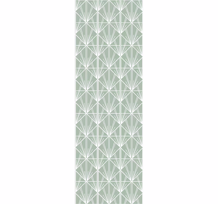 Papel mural geométrico inspirado en el art déco - TenVinilo