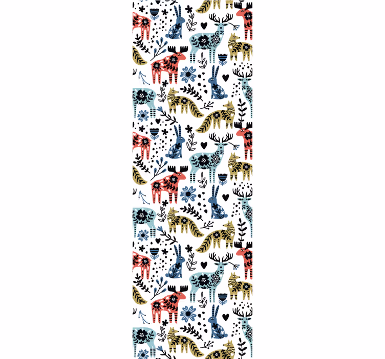 Papel mural animal fauna escandinava - TenVinilo