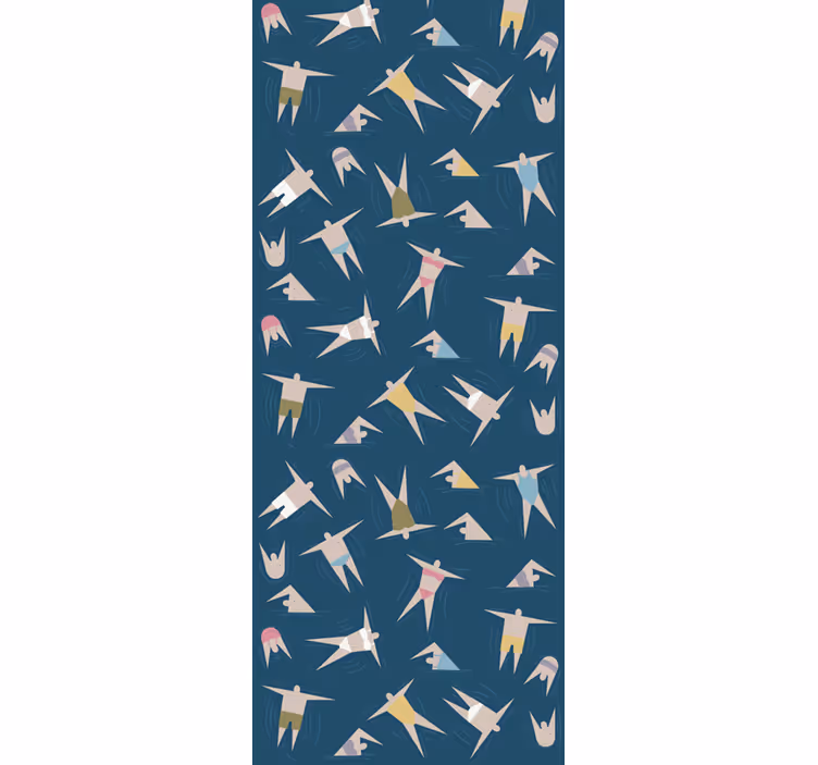 Papel mural animal patrón de pájaros voladores - TenVinilo