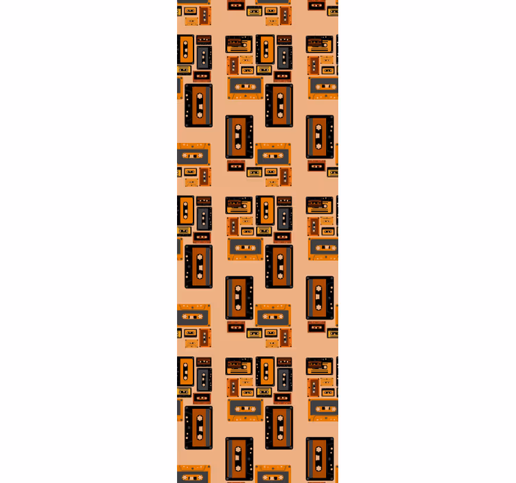 Papel mural arte cinta de casete retro - TenVinilo