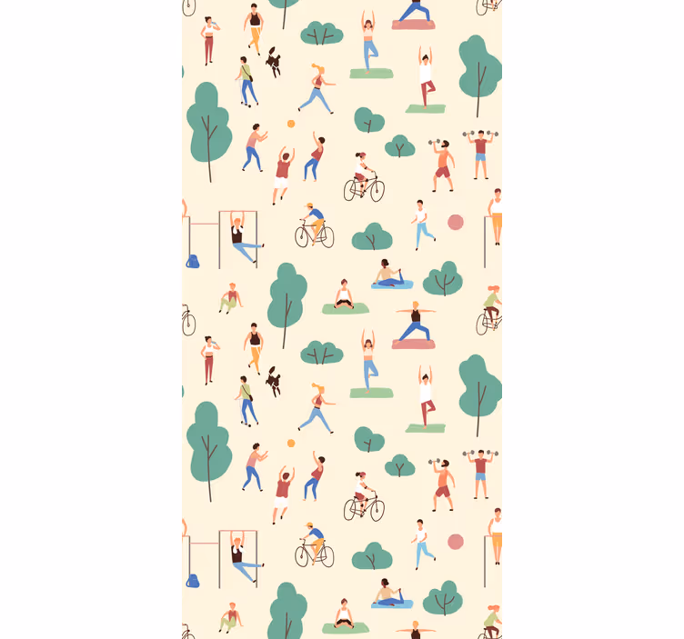 Papel mural naturaleza actividades al aire libre - TenVinilo