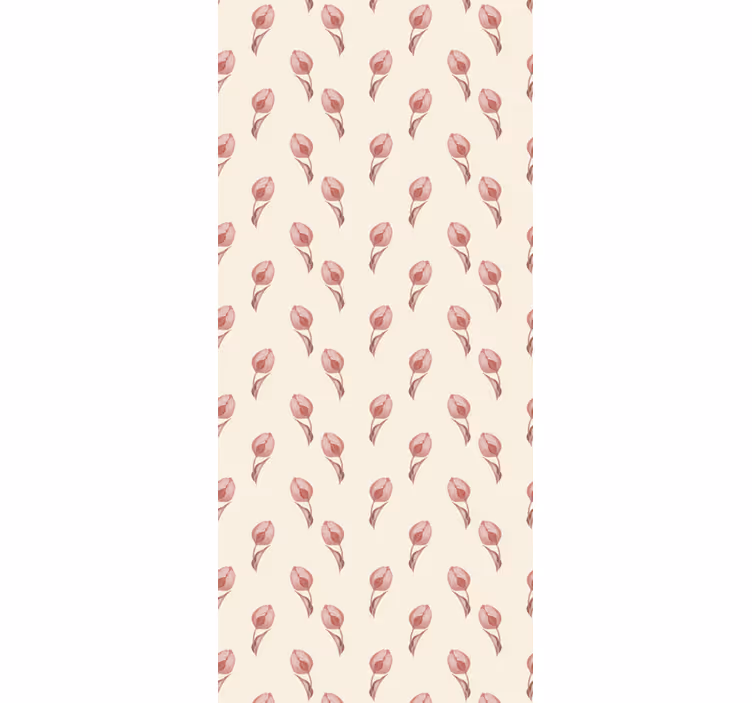 Papel pintado flores patrón floral transparente - TenVinilo