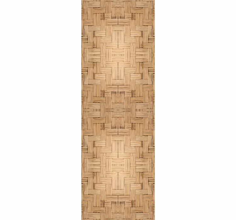 Papel pintado imitación madera Efecto madera tejida - TenVinilo