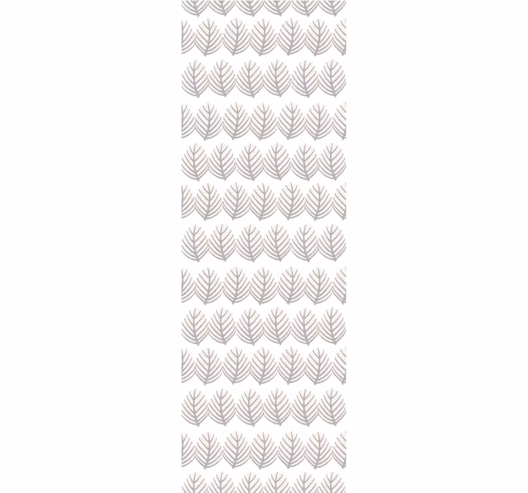 Papel mural hojas patrón gris simple - TenVinilo